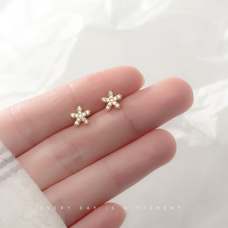 Celestial Bloom Stud Earrings - Image 3